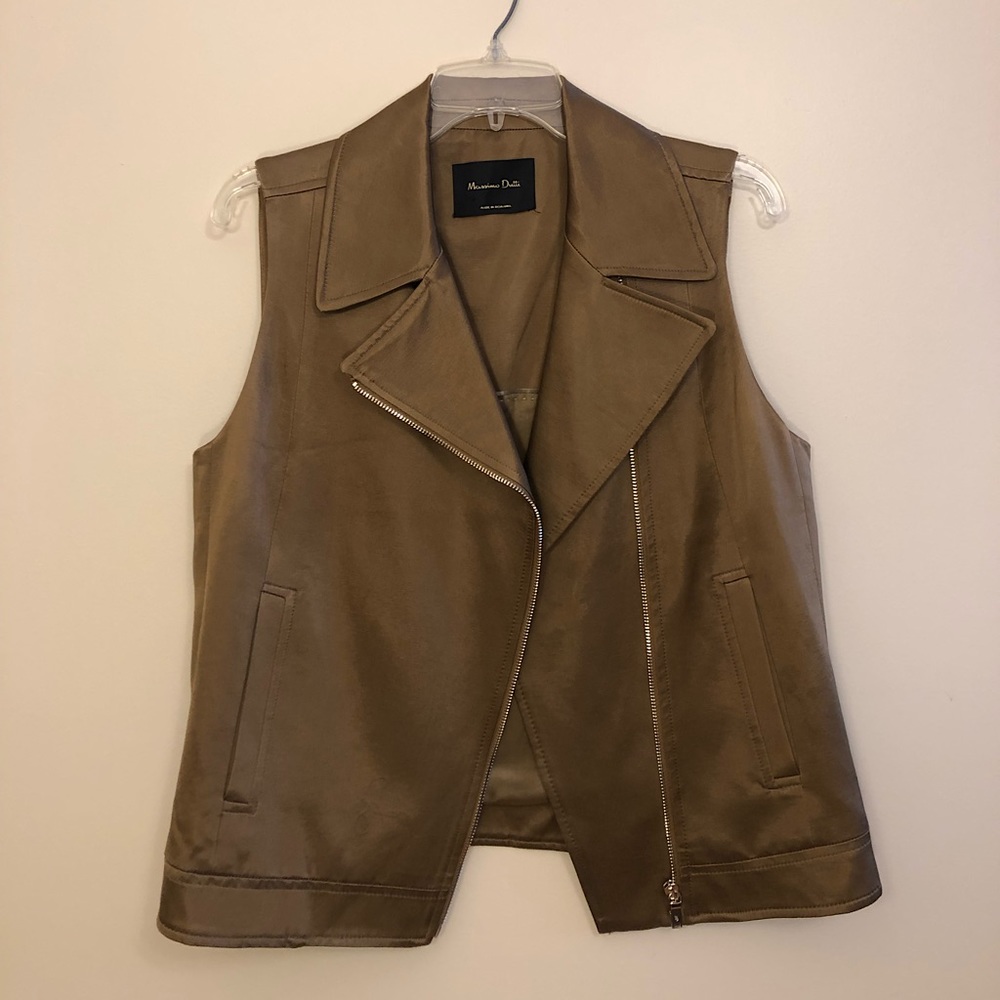 Massimo Dutti Bronze Vest Women’s Size M